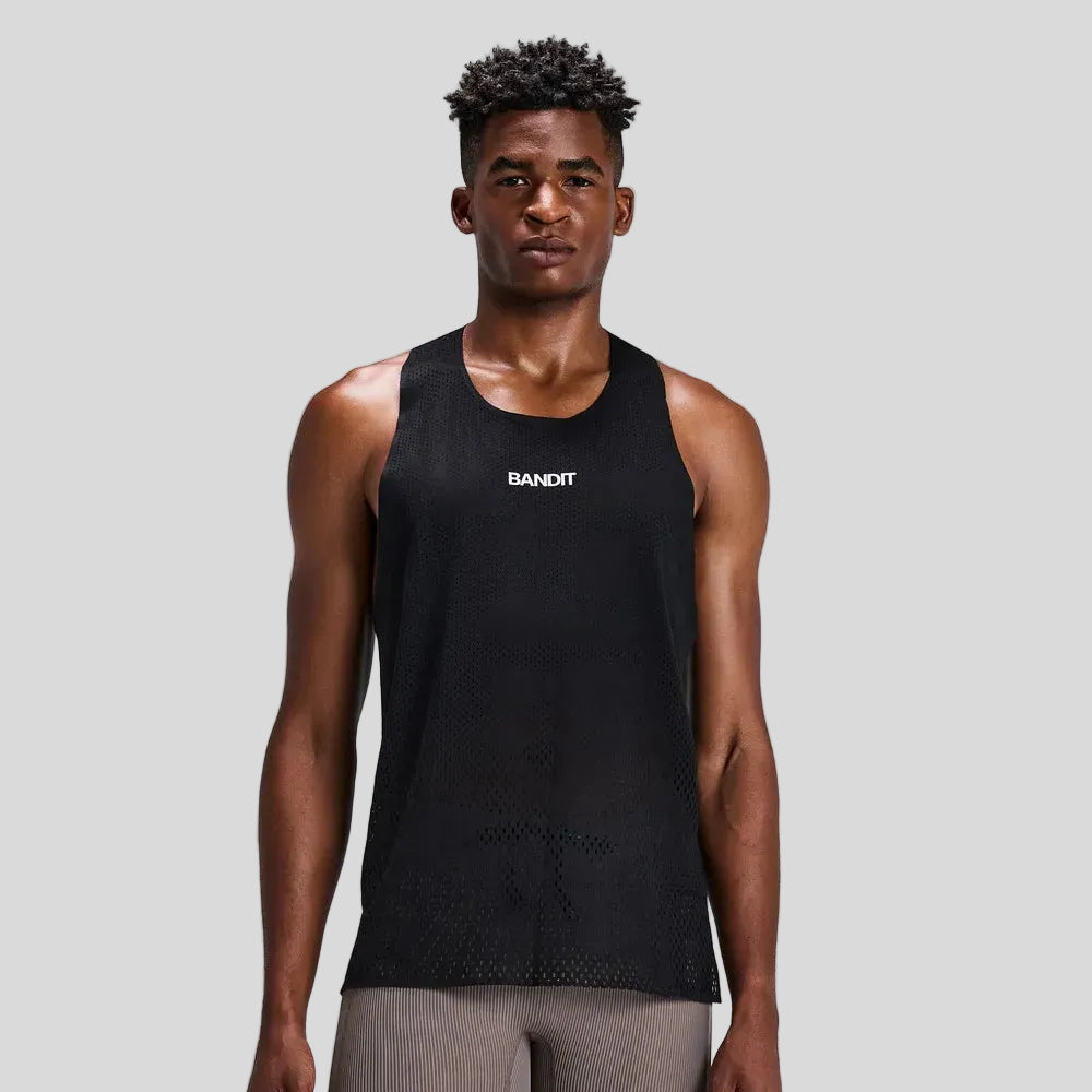 Bandit - Mens Shredder™ Race Singlet - Black - Culture Athletics