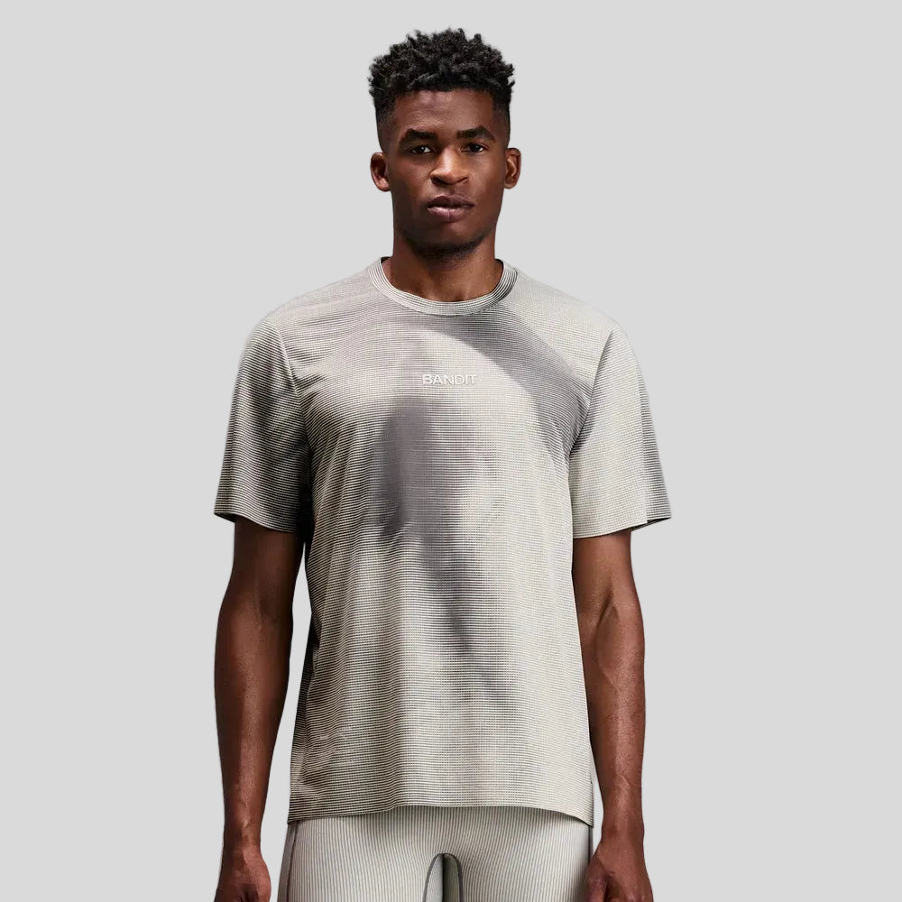 Bandit - Mens Specter™ Performance Tee with Flopack™ - Slate/Plaster - Culture Athletics