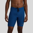 Bandit - Mens Striped Cadence™ 7 Pocket Lined Half Tights - Ink Blue/Aegean - Culture Athletics