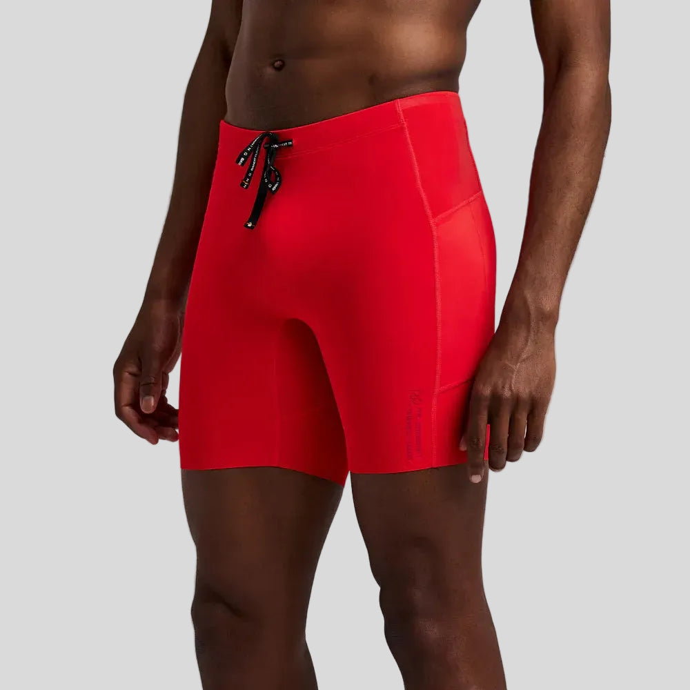 Bandit - Mens Vanisher™ Quarter Tights - Poppy - Culture Athletics