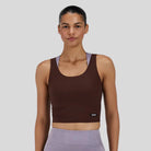 Bandit - Womens Adapto™ Scoopneck Distance Tank - Cacao - Culture Athletics