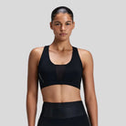 Bandit - Womens Stamina-V™ GeoMesh™ V-Neck Run Bra - Black - Culture Athletics