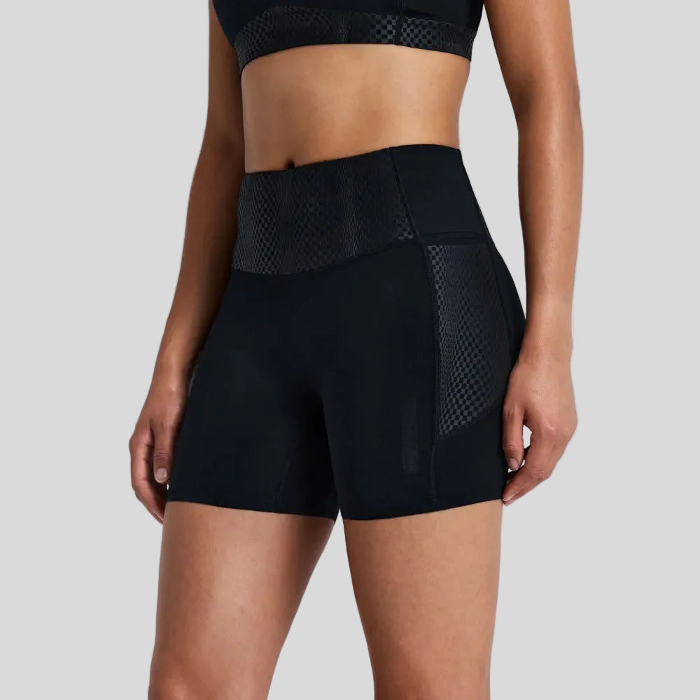 Bandit - Womens Stamina-V™ Threshold 5" High Waist Compression Shorts - Black - Culture Athletics