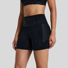 Bandit - Womens Stamina-V™ Threshold 5" High Waist Compression Shorts - Black - Culture Athletics