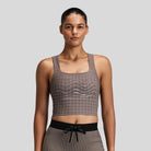 Bandit - Womens Vanisher™ Square Neck Race Crop - Cocoa - Culture Athletics