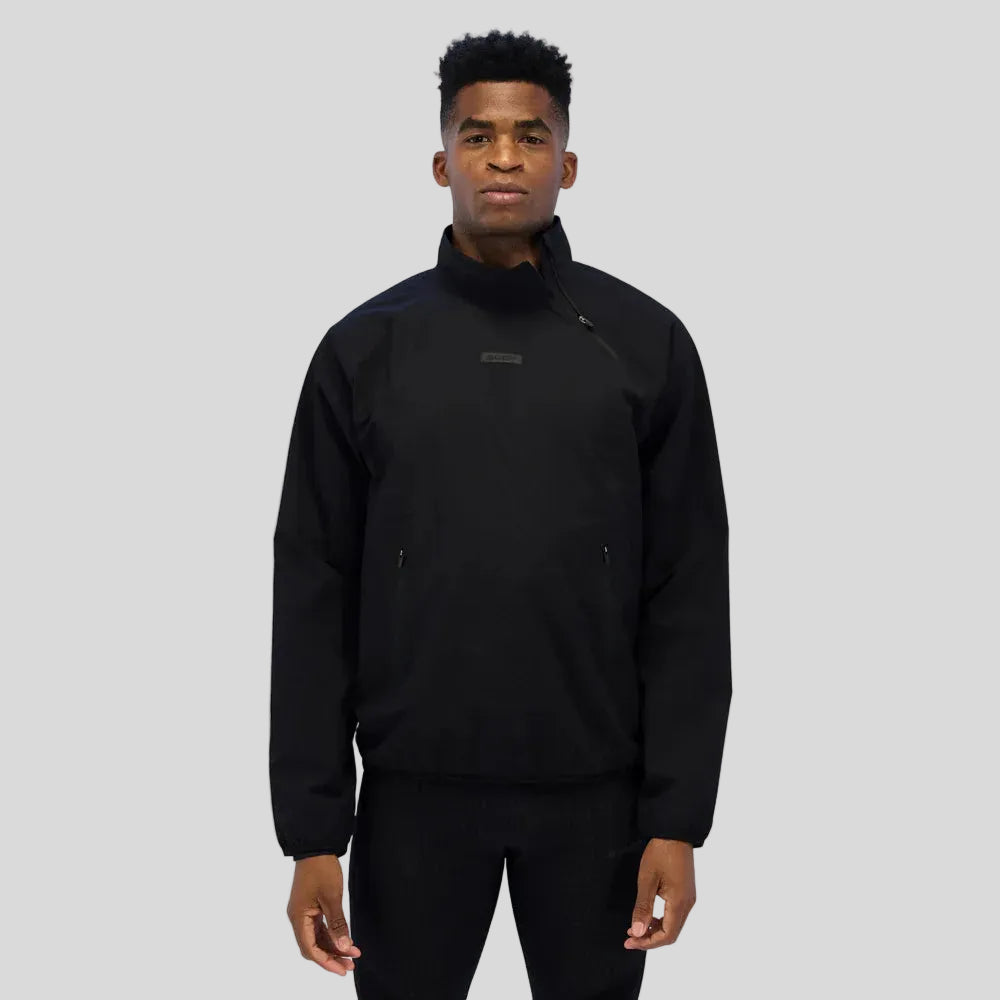 Bandit Running - Unisex Hitaishō Zip Pullover Jacket - Black - Culture Athletics