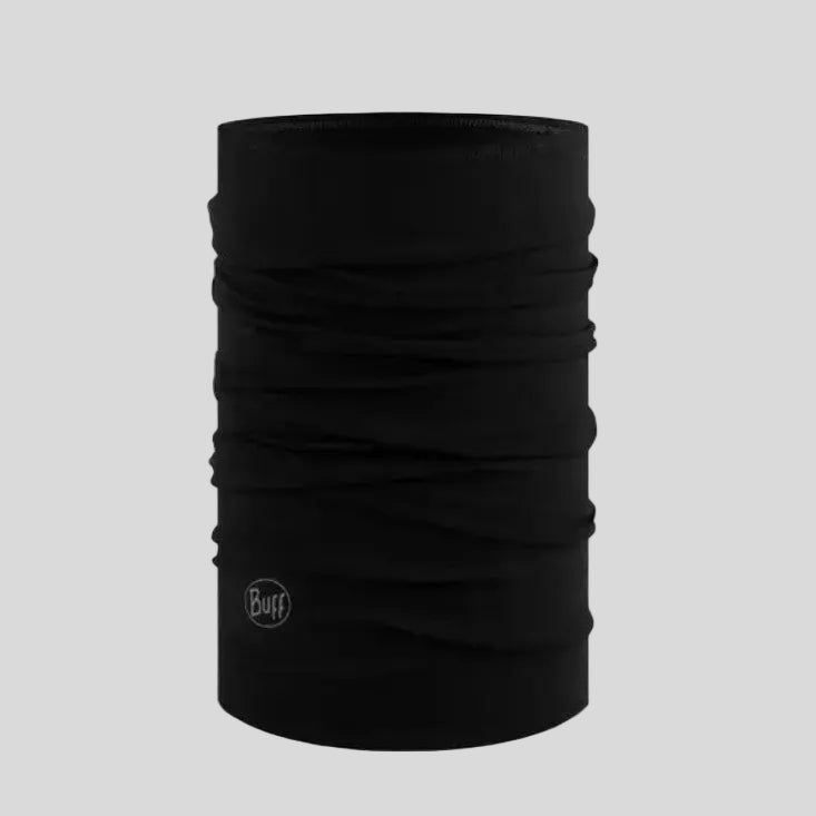 Buff - Unisex Merino Midweight Neckwear - Solid Black - Culture Athletics