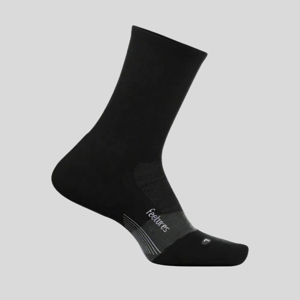 Feetures - Unisex Merino 10 Cushion Mini Crew - Charcoal - Culture Athletics