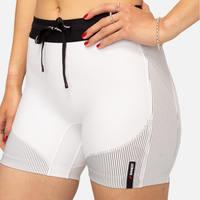 Womens Bandit x Asics Cadence™ Stripe 5”  Compression Shorts - White/Black
