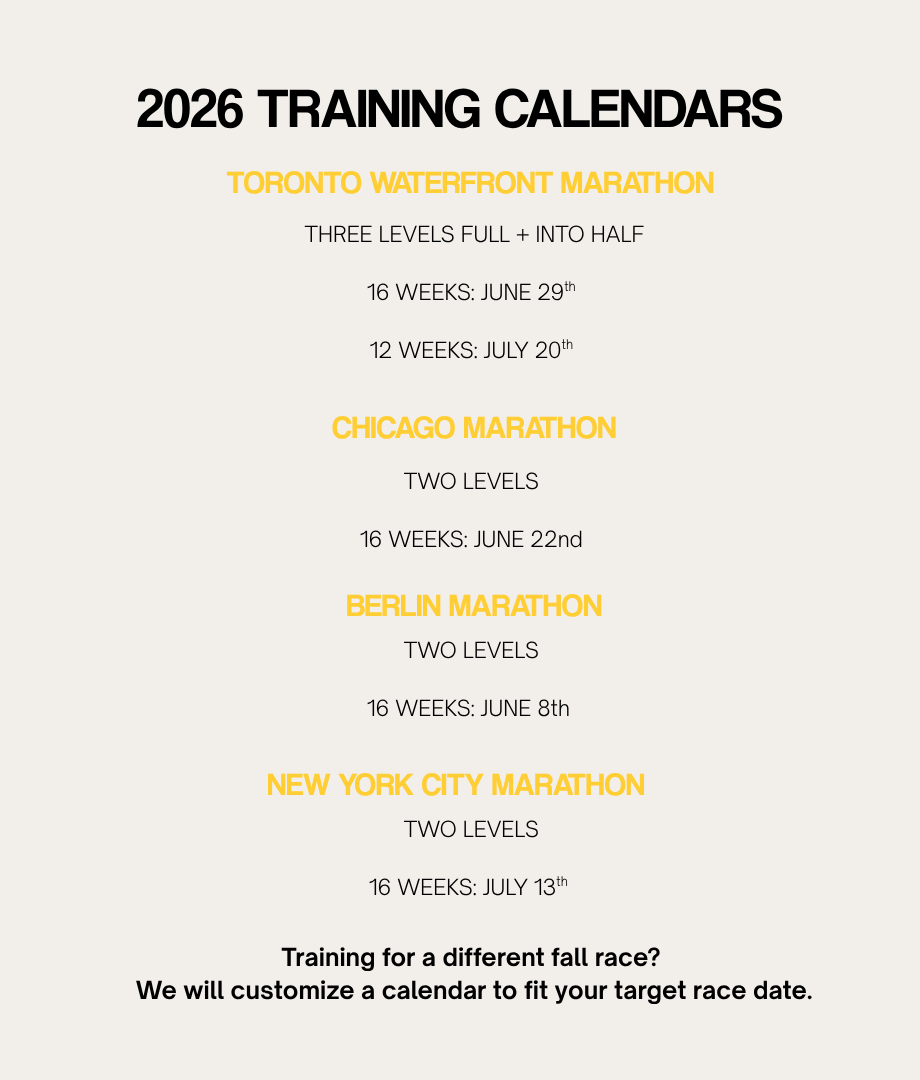 TRAINING CALENDARS