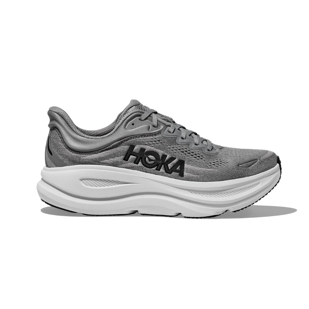 Hoka - Mens Bondi 9 - Galactic Grey/Stellar Grey - Culture Athletics