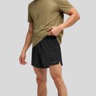 Hoka - Mens Glide 5'' Short with Brief - Black- Culture Athletics