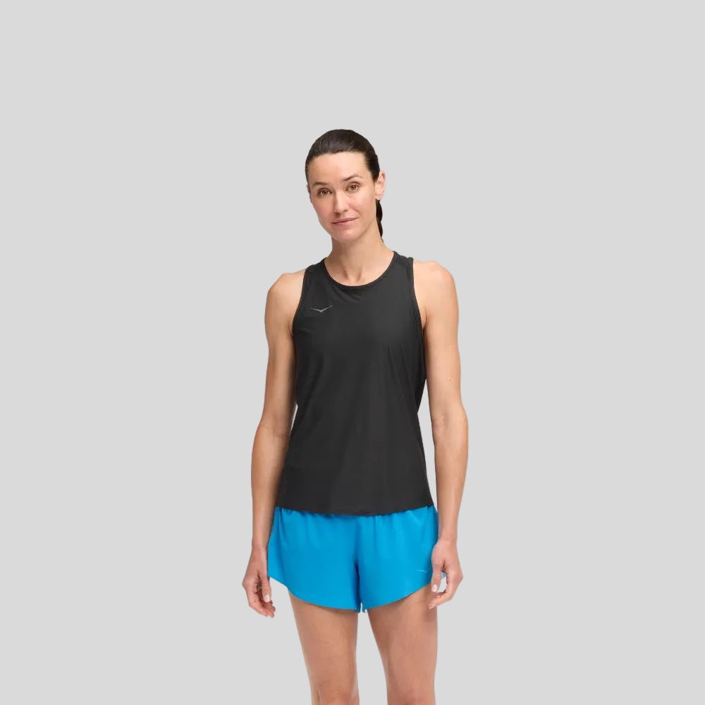 Hoka - Womens Airolite Tank 2.0 - Black - Culture Athletics