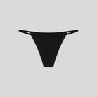Huha-Womens String Thong Mineral Undies - Black-Culture Athletics