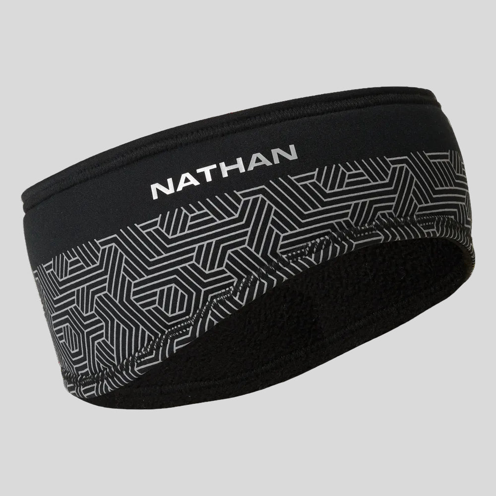 Nathan - Unisex HyperNight Reflective Headband 2 - Black/Hex - Culture Athletics