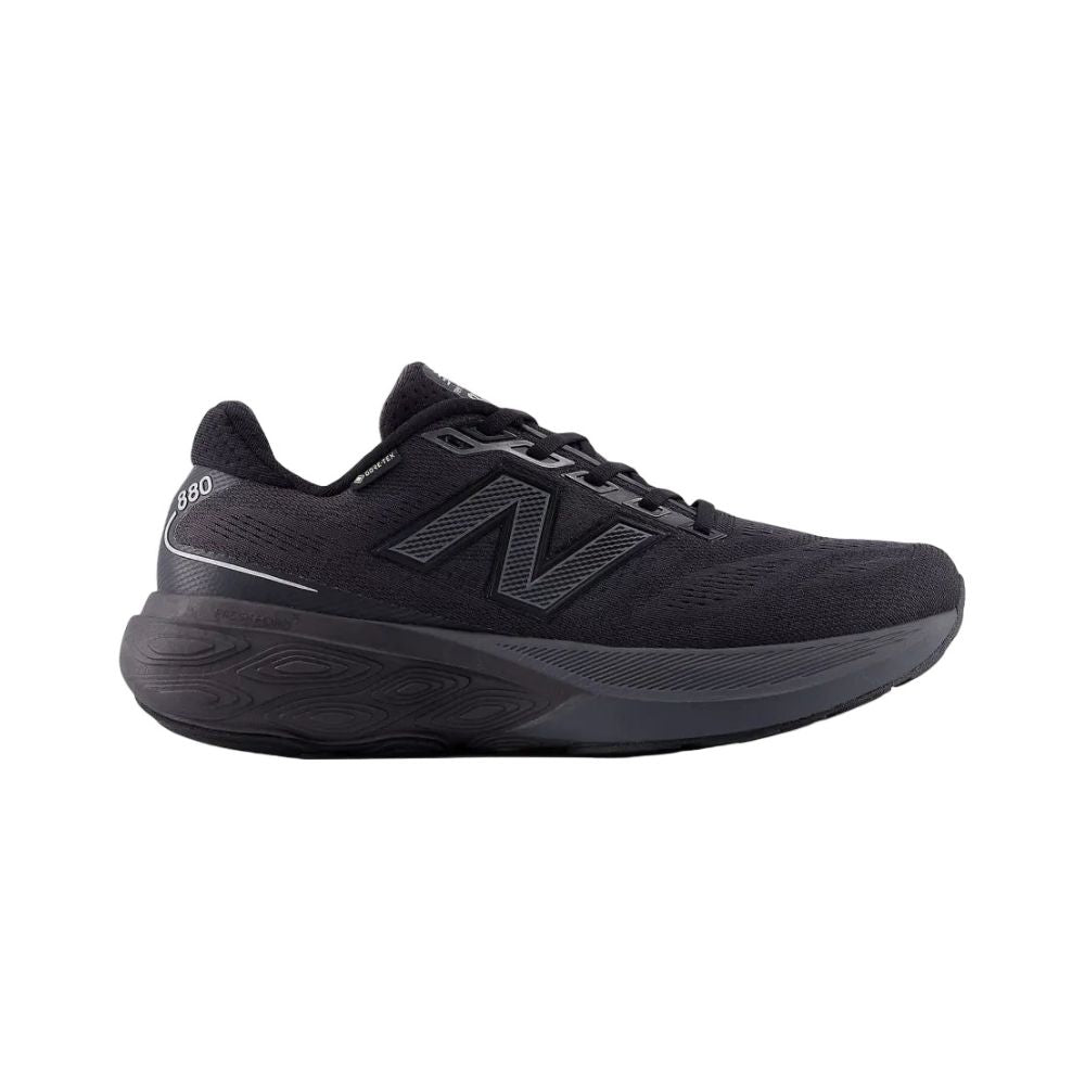 New Balance-Mens Fresh Foam X 880v15 GORE-TEX® - Black/Castlerock/Silver Metallic-Culture Athletics
