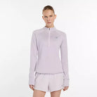 New Balance - Womens Athletics Heat Grid 1/2 Zip - Taro Heather - Culture Athletics