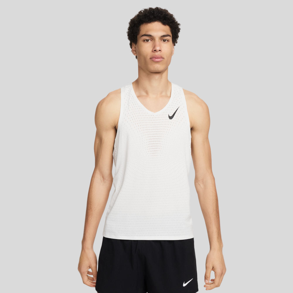 Mens Dri-FIT ADV AeroSwift Running Singlet - Summit White