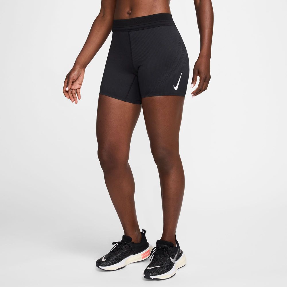 Nike Women s Dri FIT ADV Mid Rise 5 Running Shorts Black Medium