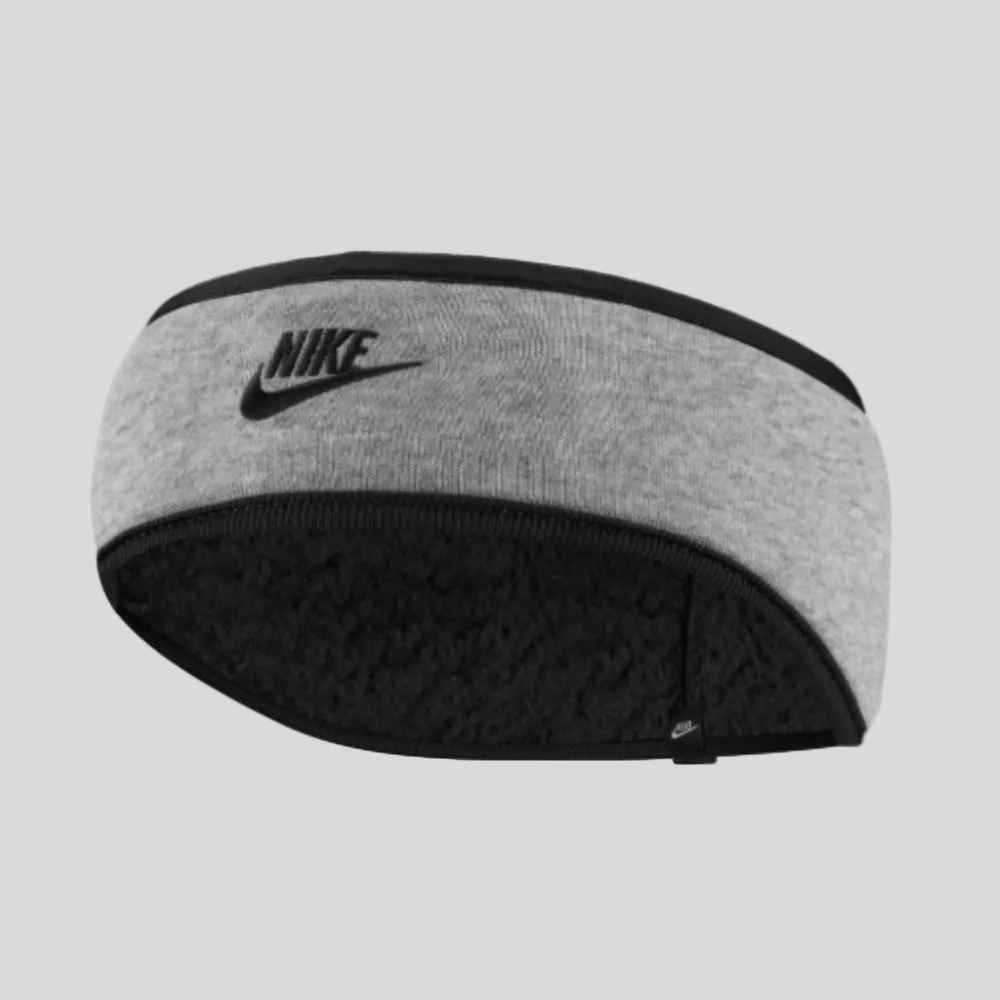 Nike - Mens Headband Club Fleece 2.0 - Dark Grey Heather/Black/Black - Culture Athletics