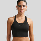 Nike - Nike - Womens Medium-Support Cropped Sports Bra Tank - Black - Culture Athletics - Culture Atheltics