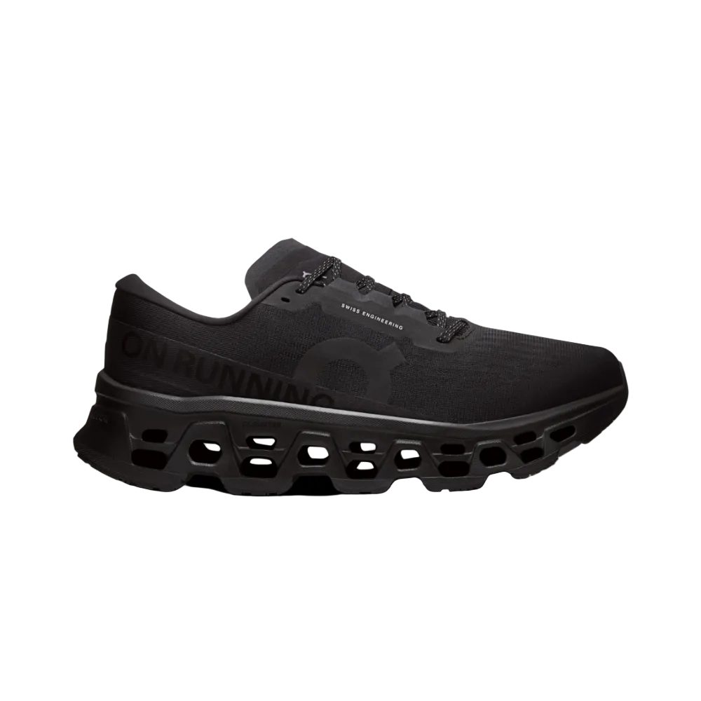 ON - Mens Cloudmonster 3 - Black/Black- Culture Athletics