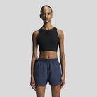 ON - Womens Core 2-in-1 Crop - Black/Eclipse - Culture Athletics