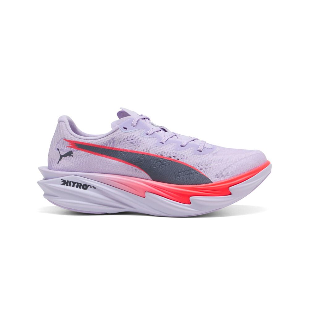 Puma - Womens Deviate Nitro™ Elite 4 - Light Lavender/Ultra Red/Inky Depths - Culture Athletics