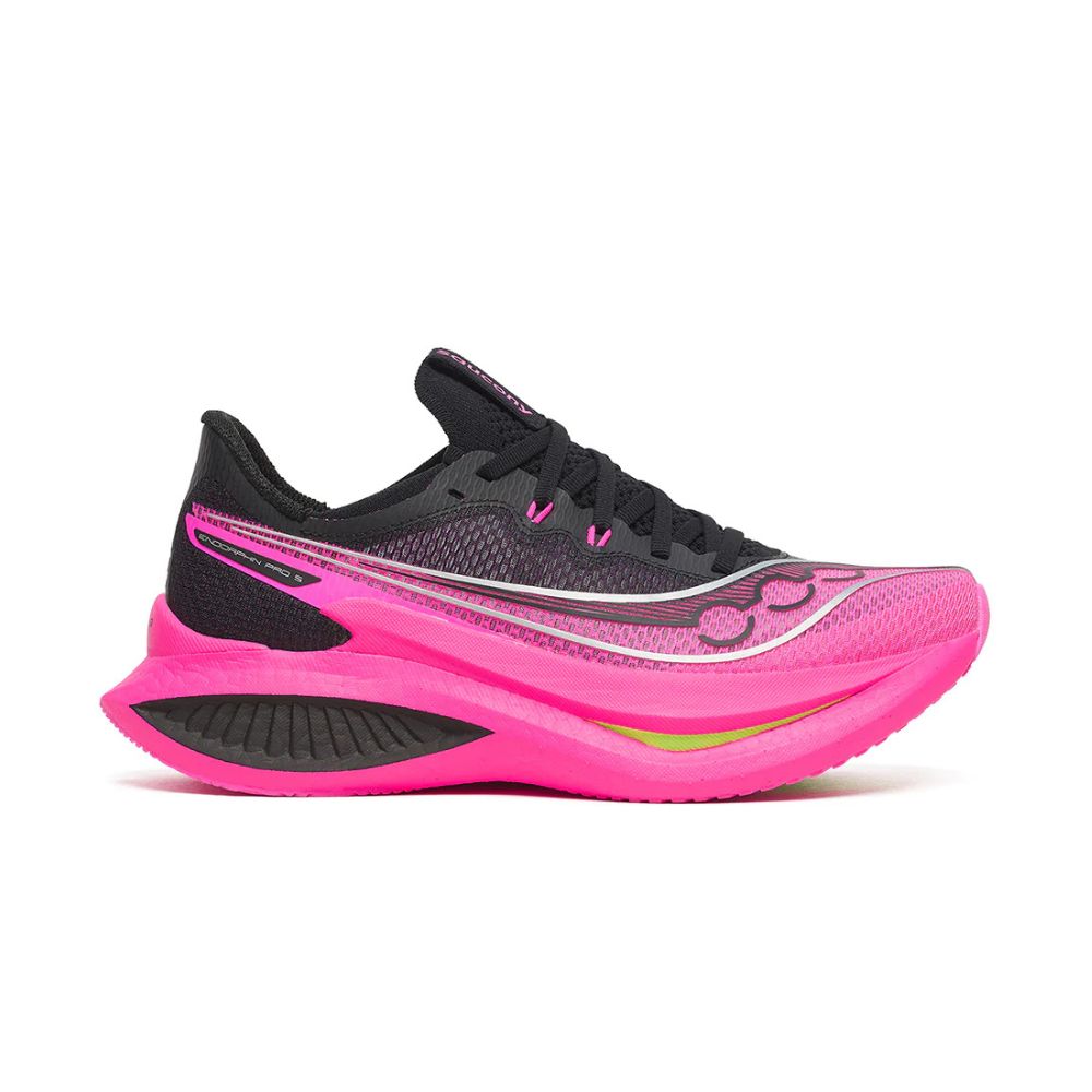 Saucony-Womens Endorphin Pro 5 - Black/Shock-Culture Athletics
