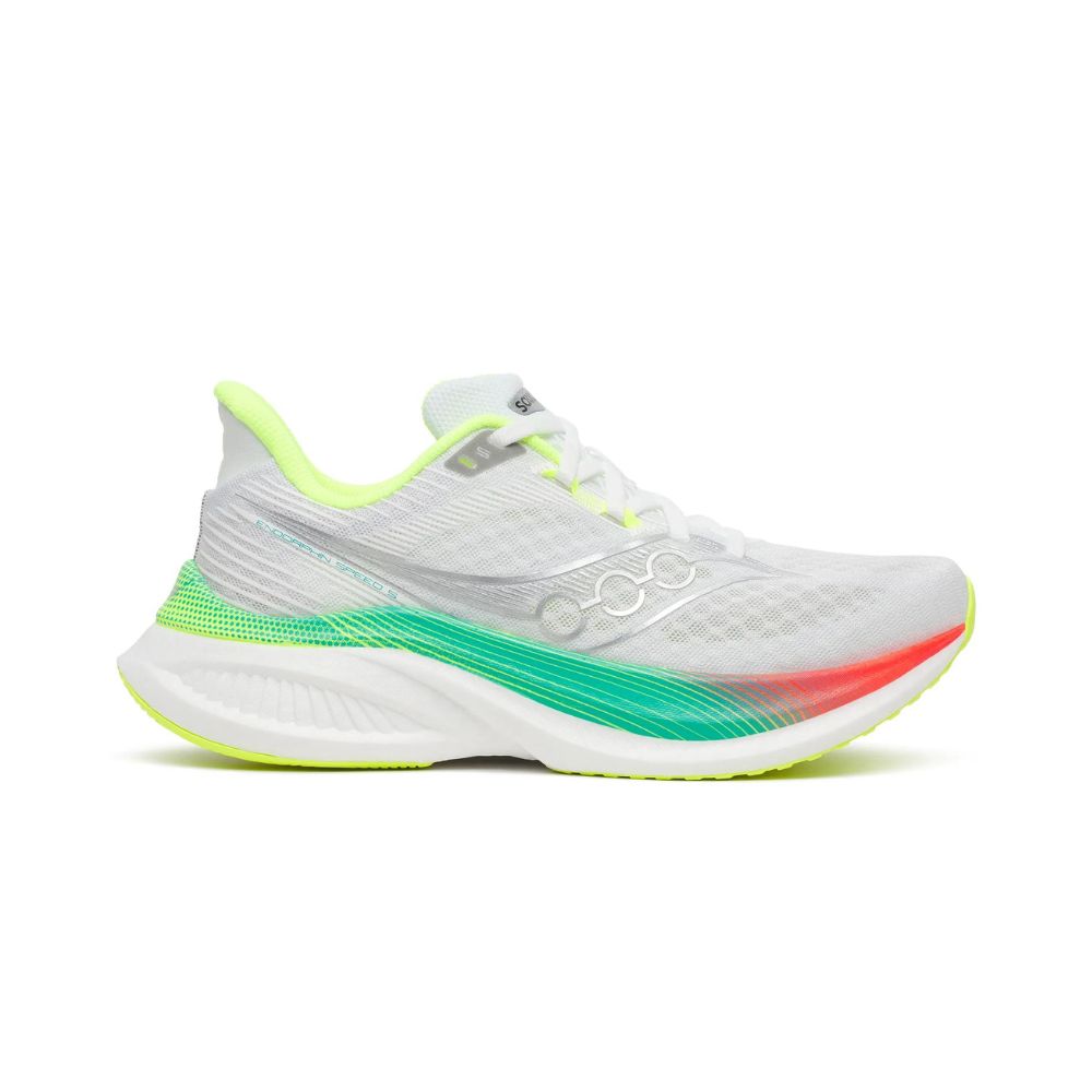 Saucony - Womens Endorphin Speed 5 - White/Multi - Culture Atheltics
