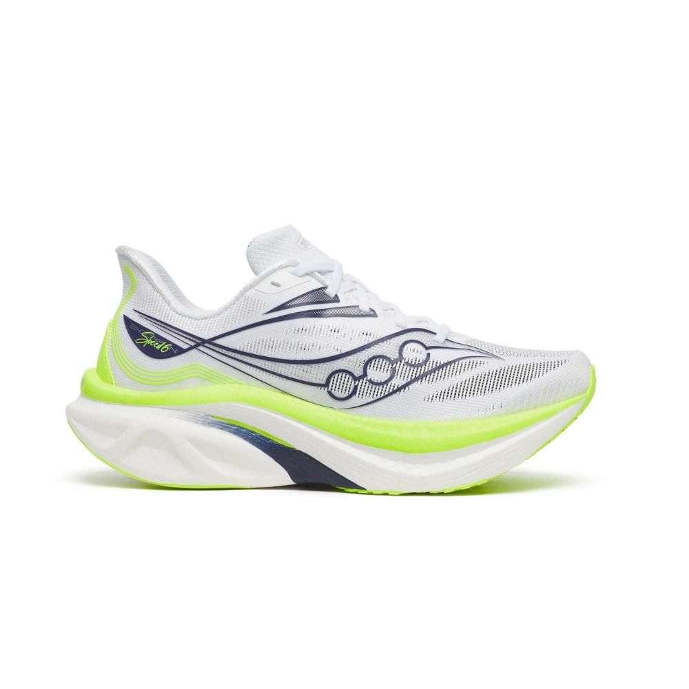 Sauxcony - Mens Endorphin Speed 6 - White/Citron - Culture Athletics