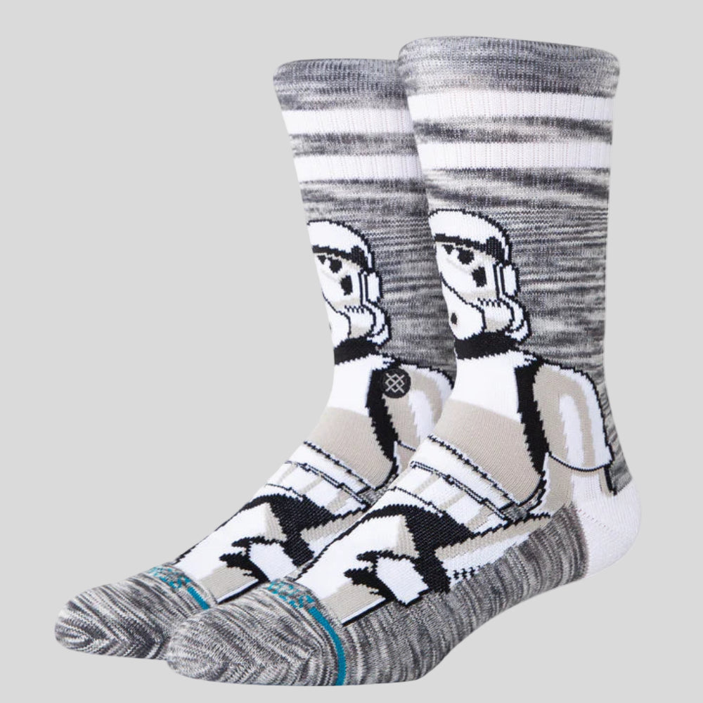Stance - Unisex Star Wars x Stance The Storm Trooper Crew Socks - White - Culture Athletics