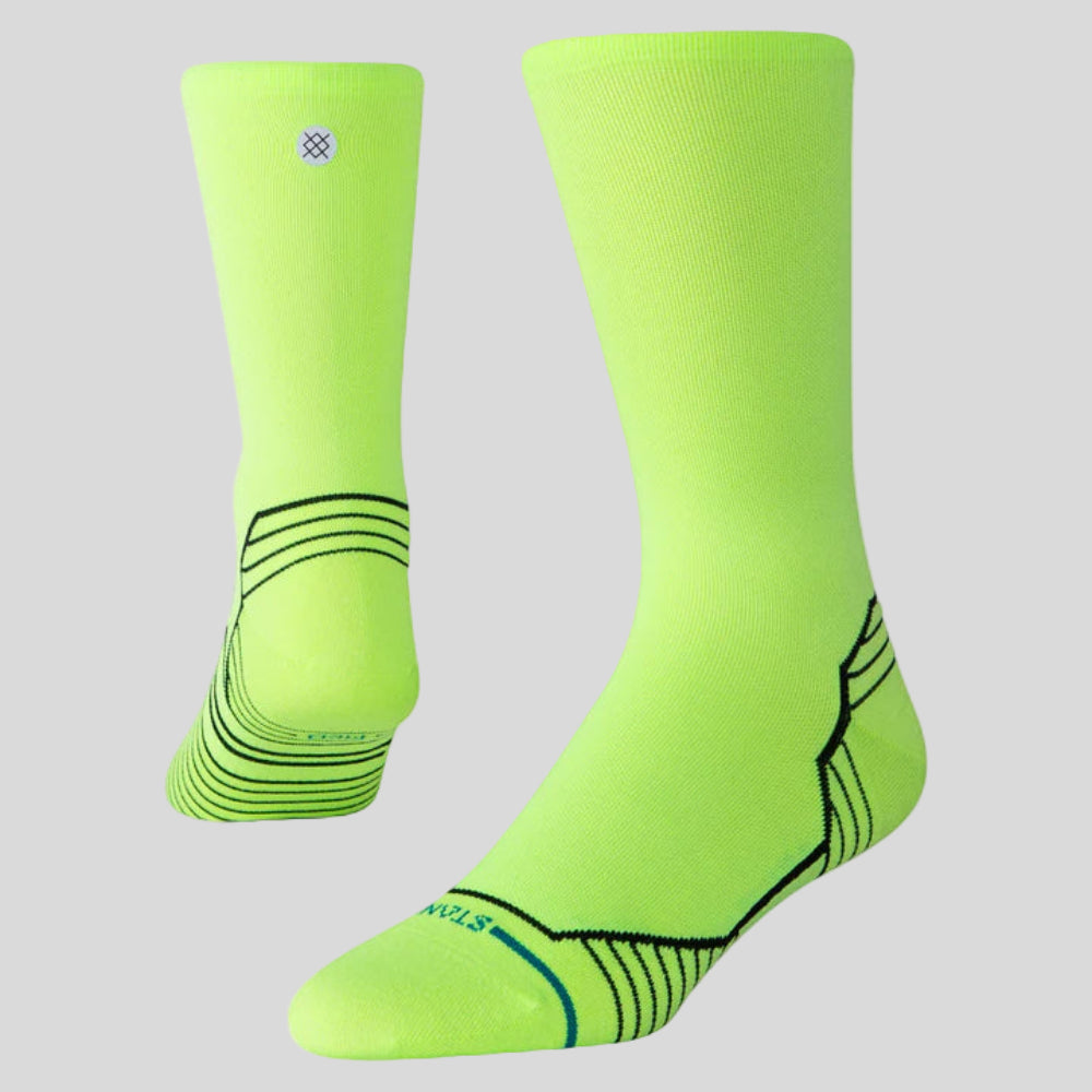 Stance - Unisex Variegated Ultra Crew Socks - Neon Green - Culture Athletics