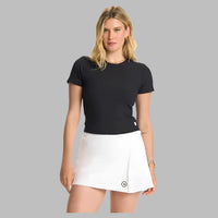 Womens Pose Fitted Tee - Black