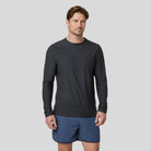 Vuori - Mens Long-Sleeve Strato Tech Tee - Charcoal Heather - Culture Athletics