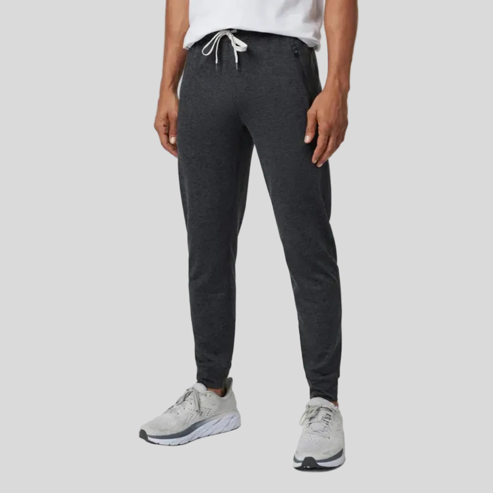Vuori - Mens Ponto Performance Jogger - Charcoal Heather - Culture Athletics