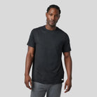 Vuori - Mens Short Sleeve Ponto Performance Tee - Black Heather - Culture Athletics