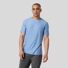 Vuori - Mens Strato Tech Tee - Isle Blue Heather - Culture Athletics