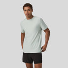 Vuori - Mens Strato Tech Tee - Storm Blue Heather - Culture Athletics
