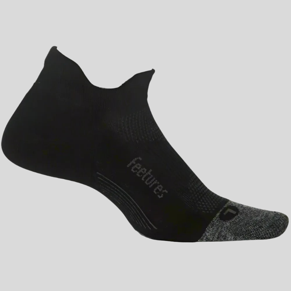 Elite Ultra Light Cushion No Show Tab - Black-Culture Athletics