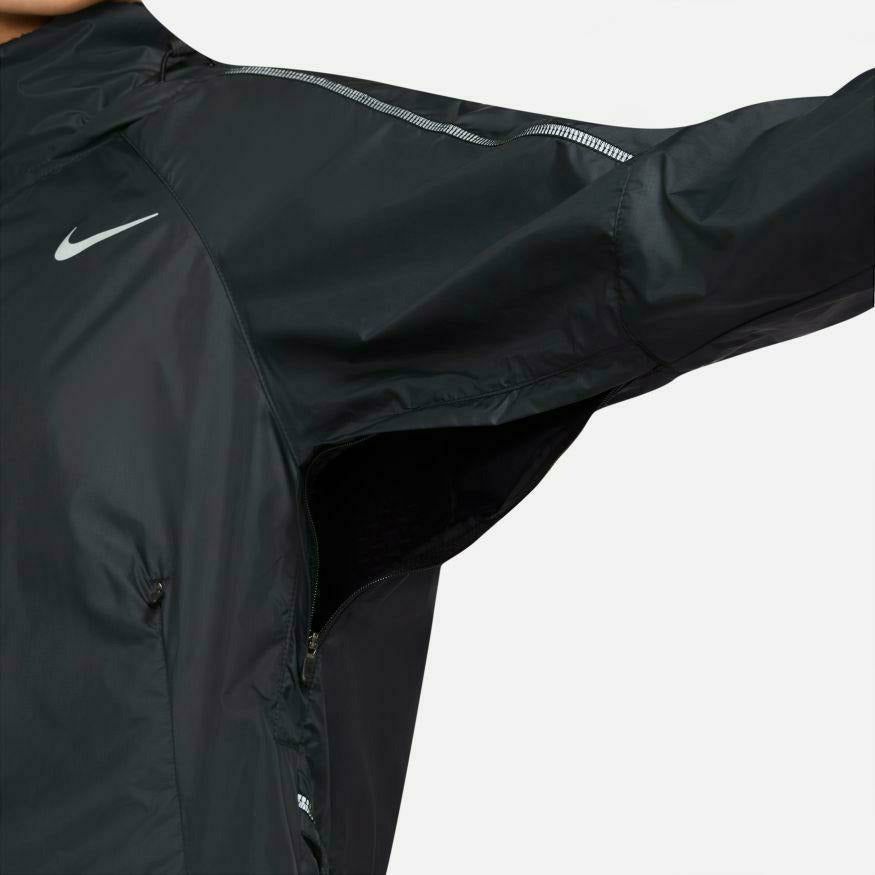 Womens Shield Running Jacket - Black-Culture Athletics