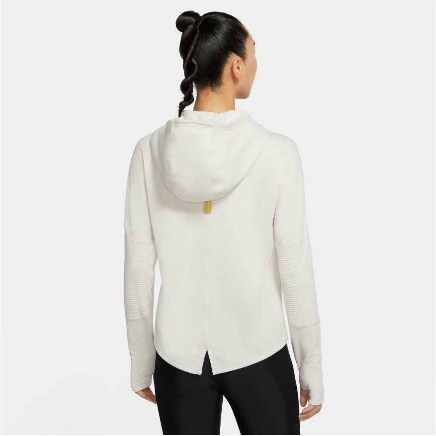 Womens Icon Clash Running Long Sleeve - Off White-Culture Athletics