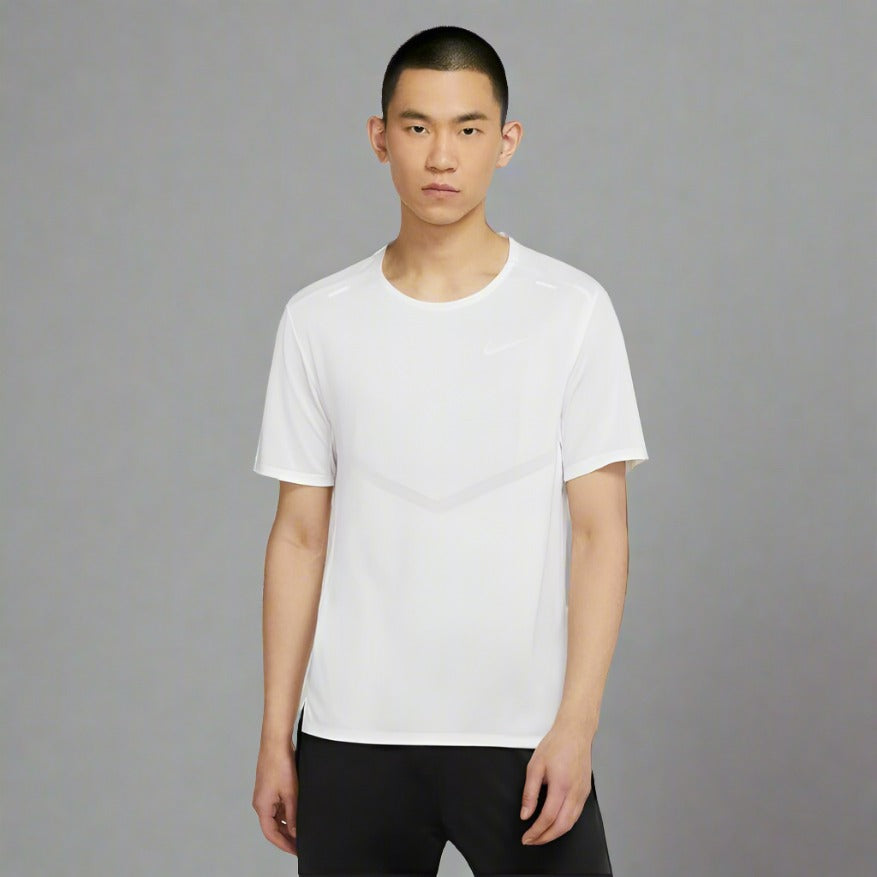 Nike Rise 365 Men s Dri FIT Short Sleeve Running Top White