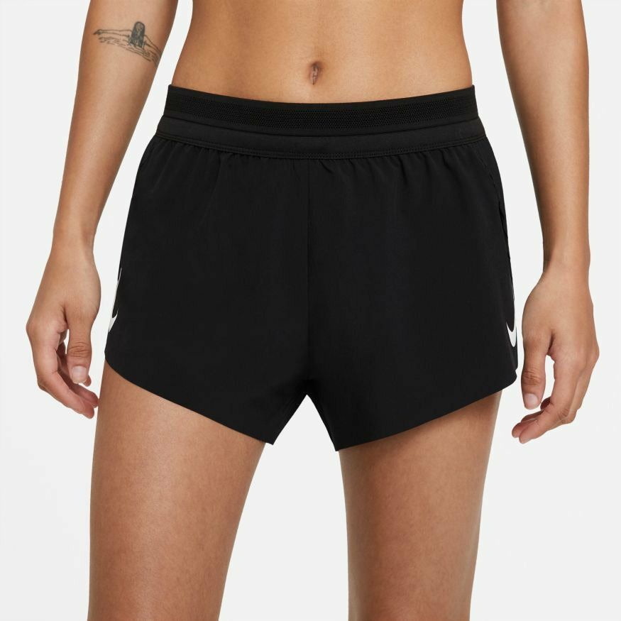 Nike Womens Aeroswift Running Athletic Workout Shorts, Orange, X-Large 