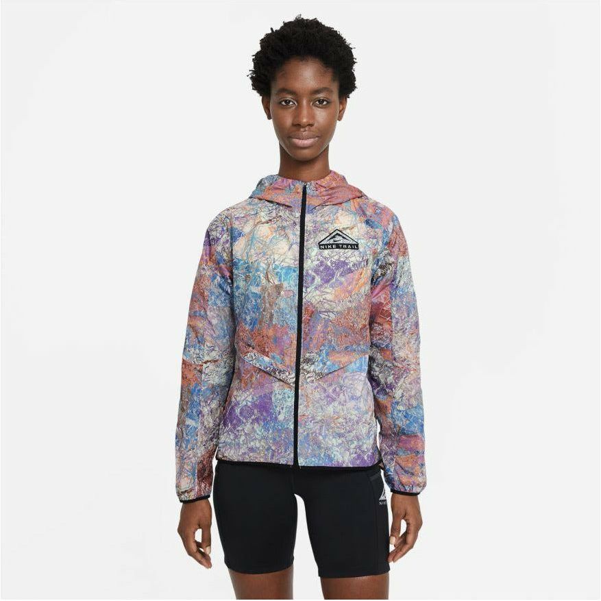 Womens Windrunner Packable Trail Running Jacket - Blue Lagoon-Culture Athletics