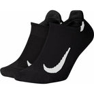 Unisex Multiplier Running No-Show Socks (2 Pairs) - Black-Culture Athletics