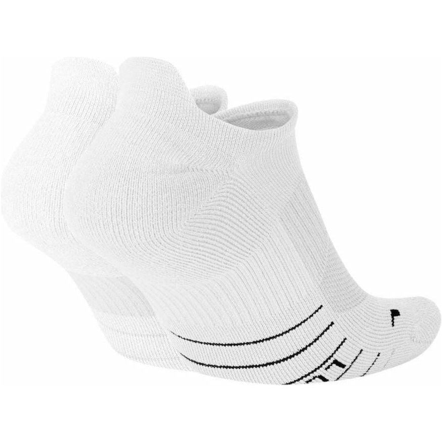 Unisex Multiplier Running No-Show Socks (2 Pairs) - White-Culture Athletics