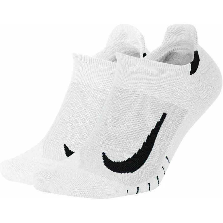 Unisex Multiplier Running No-Show Socks (2 Pairs) - White-Culture Athletics