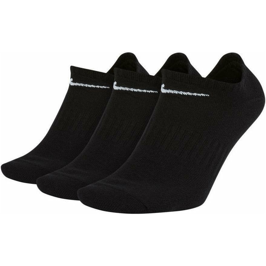 Unisex Everyday Lightweight Training No-Show Socks (3 Pairs) - Black-Culture Athletics