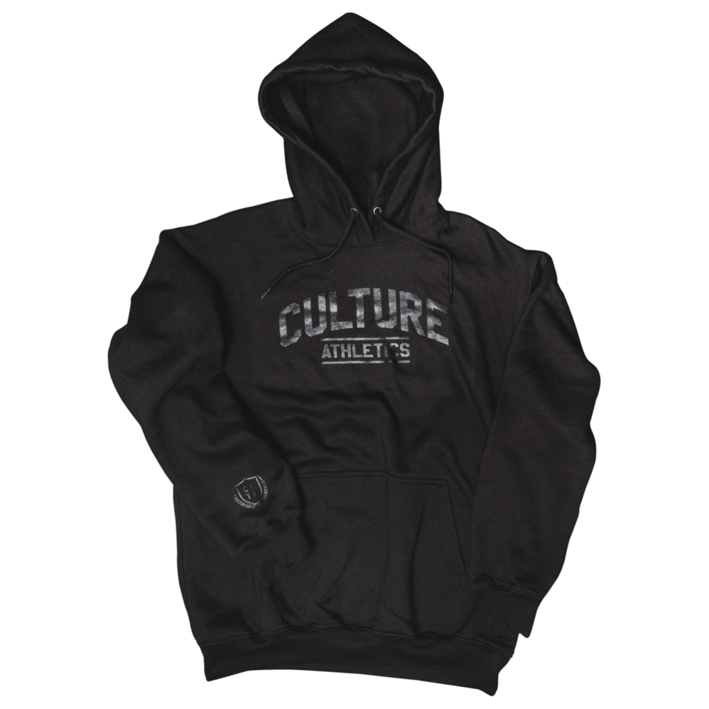 Unisex Culture Athletics Hoodie - Black/Black-Culture Athletics